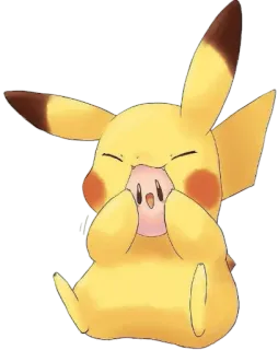 😸 Pikachu Pokemon ปิกาจู, โปเกมอน, น่ารัก, การ์ตูน, อนิเมะ telegram sticker