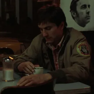 ➰ Robert De Niro Taxi Driver film, taxi, chauffeur, New York whatsapp sticker