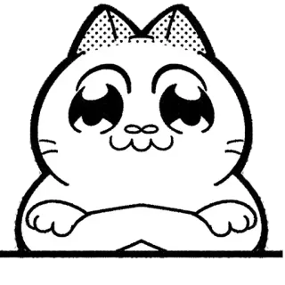 🤬 chat, animé, manga, mignon, autocollant, kawaii, animal telegram sticker