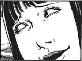 😏 Manga, Horror, Gesicht, Ausdruck, Gruselig telegram sticker