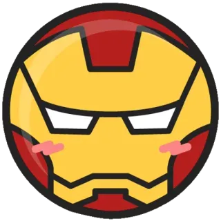 🤫 Iron Man Iron Man, Marvel, superhero, helm, komik, kartun telegram sticker