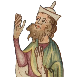 😨 pria, bersejarah, jenggot, ilustrasi, abad pertengahan, pakaian telegram sticker