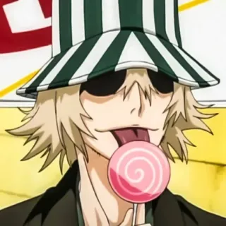😝 Kisuke Urahara Bleach anime, manga, character, Bleach telegram sticker