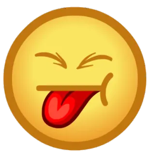 😝 Emoji, Cara, Tonto, Divertido, Expresión telegram sticker
