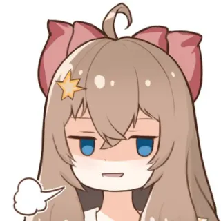 🙄 Garota anime, Personagem, Adesivo, Desenho animado, Ilustração telegram sticker