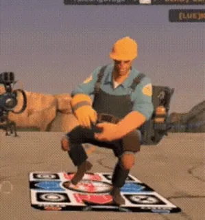 🍌 Engineer Team Fortress 2 ビデオゲーム, エンジニア, team fortress 2, ダンス, tf2 whatsapp sticker