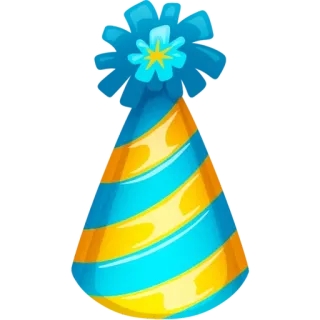 🥳 chapéu de festa, celebração, aniversário, festa, festivo telegram sticker