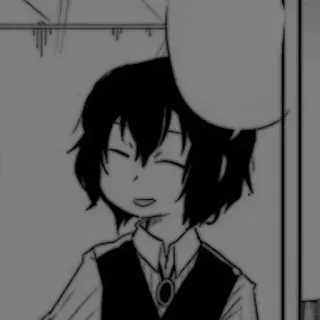 🕷️ Osamu Dazai Bungou Stray Dogs Anime, Manga, Chłopak, Słodkie, Dazai, Bungou Stray Dogs whatsapp sticker