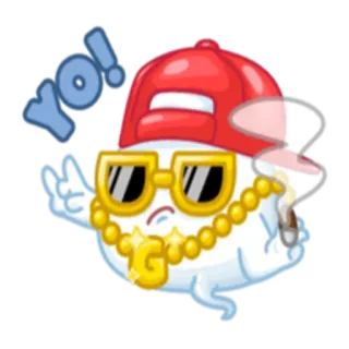 Призрак @StikerDi telegram stickers