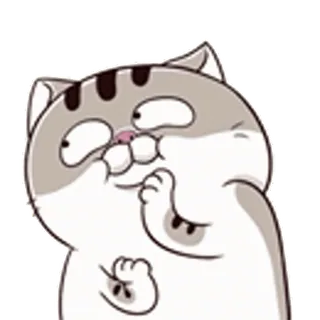 ☺️ Katze, Cartoon, Lustig, Tier, Süß, Figur telegram sticker