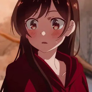 ❤️ Anime, Garota, Fofa, Desenho animado, Personagem, Mangá whatsapp sticker