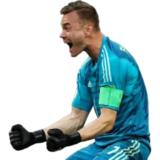 🥳 fútbol, portero, deporte, atleta, celebración telegram sticker
