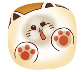 ☕ chat, dessin animé, mignon, kawaii, animal, autocollant whatsapp sticker