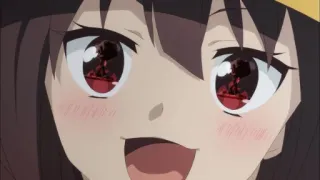 😃 Megumin Konosuba Anime, Megumin, Phép thuật nổ, Konosuba, mắt đỏ telegram sticker