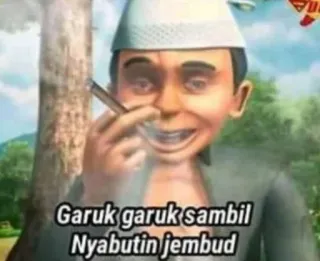 🤔 Garuk garuk sambil Nyabutin jembud Dibujos animados, Fumar, Ofensivo, Adulto telegram sticker