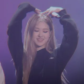 🐿️ Rose donna, kpop, cantante, rosa, musica, artista, intrattenimento telegram sticker
