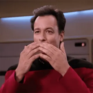 😘 Q Star Trek สตาร์เทรค, คิว, เน็กซ์ เจเนอเรชั่น, ทีเอ็นจี, อวกาศ, ไซไฟ telegram sticker