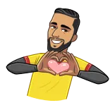 😍 coração, amor, desenho animado, homem, personagem whatsapp sticker