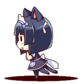 🚶‍♀️ Anime, Catgirl, Maid, Chibi telegram sticker