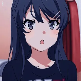 😲 动漫, 女孩, 可爱, 卡通, 女性 telegram sticker