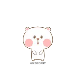 💪 Bär, süß, Tier, Sticker, kawaii, Cartoon whatsapp sticker