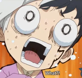 😱 What?! shocked, anime, cartoon, surprise telegram sticker