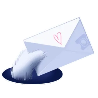 💌 sobre, carta, correo, corazón, amor whatsapp sticker