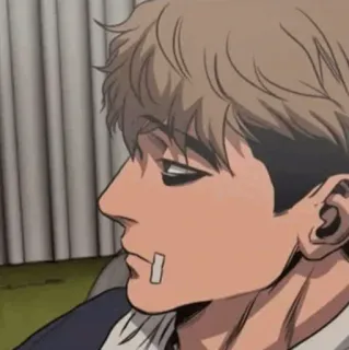 😐 Yoon Bum Killing Stalking killing stalking, yoon bum, manhwa, psychological horror, webtoon telegram sticker