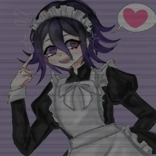 😁 Kokichi Oma Danganronpa V3: Killing Harmony Anime, Manga, Maid Outfit, Danganronpa, Kokichi Oma, Charakter, Fanart telegram sticker