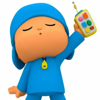 😌 Pocoyo Cartoon, Pocoyo, Personage, Kinderen, Animatie telegram sticker