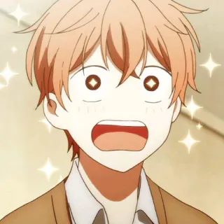 🖇 Anime, Niedlich, Gesichtsausdruck, Funkeln whatsapp sticker