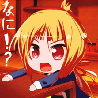 😡 なに!? Anime, Manga, Lucu, Pertanyaan, Ekspresi, Kawaii, Animasi whatsapp sticker