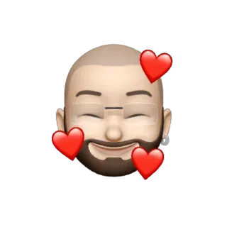 💥 Memoji, Emoji, Avatar, Liebe, Herzen, Gesicht whatsapp sticker