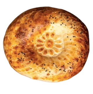 🍽 хлеб, еда, узбекский, азиатский, лепешка, кунжут telegram sticker
