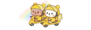 💞 น่ารัก, คาวาอิ, หมี, สกูตเตอร์, รุ้ง telegram sticker