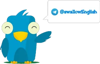 @swallowEnglish Talkin' Parrot telegram stickers