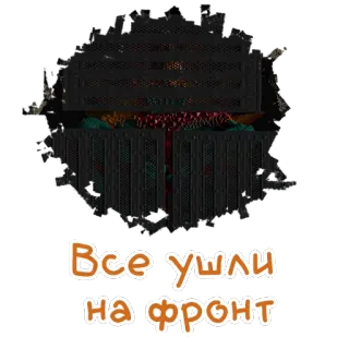 🐞 Все ушли на фронт whatsapp sticker