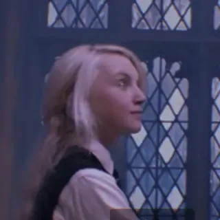 🙂 Luna Lovegood Harry Potter Luna Lovegood, Harry Potter, strega, mago, personaggio, film telegram sticker