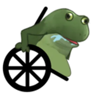 😎 rana, animal, verde, naturaleza, anfibio whatsapp sticker