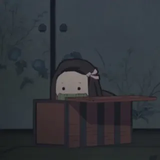 🌸 Nezuko Kamado Demon Slayer Аниме, Нэдзуко, Клинок, рассекающий демонов, Милый, Манга telegram sticker