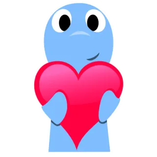 🥰 corazón, amor, dibujos animados, personaje, amistad, lindo telegram sticker