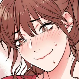 🧶 cartoon, woman, anime, girl, portrait, face telegram sticker