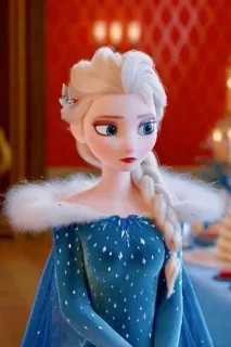 👾 Elsa Frozen elsa, frozen, disney, princesa, nieve, hielo telegram sticker