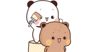 🫖 oso, lindo, animales, dibujos animados telegram sticker