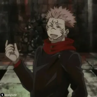 ✨ Ryomen Sukuna Jujutsu Kaisen anime, manga, cursed spirit, sukuna, ryomen telegram sticker