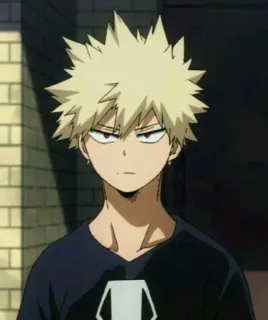✨ Bakugo My Hero Academia Anime, My Hero Academia, Bakugo, Personnage, Dessin animé telegram sticker