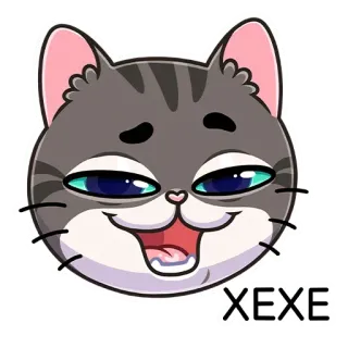💉 XEXE chat, animal, autocollant, mignon, dessin animé whatsapp sticker