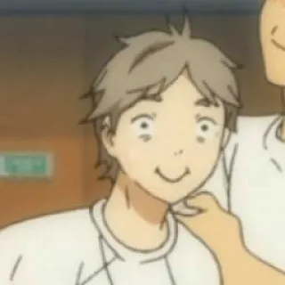 🙂 Sugawara Kōshi Haikyu!! anime, haikyuu, sugawara, charakter, lustiges gesicht telegram sticker