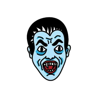 🤓 Vampir, Monster, Halloween, gruselig, unheimlich, schaurig, Reißzähne telegram sticker