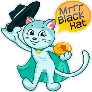 🤝 Mrrr
Black
Hat gato, sombrero, dibujo animado, animal, pegatina, lindo, sr. telegram sticker